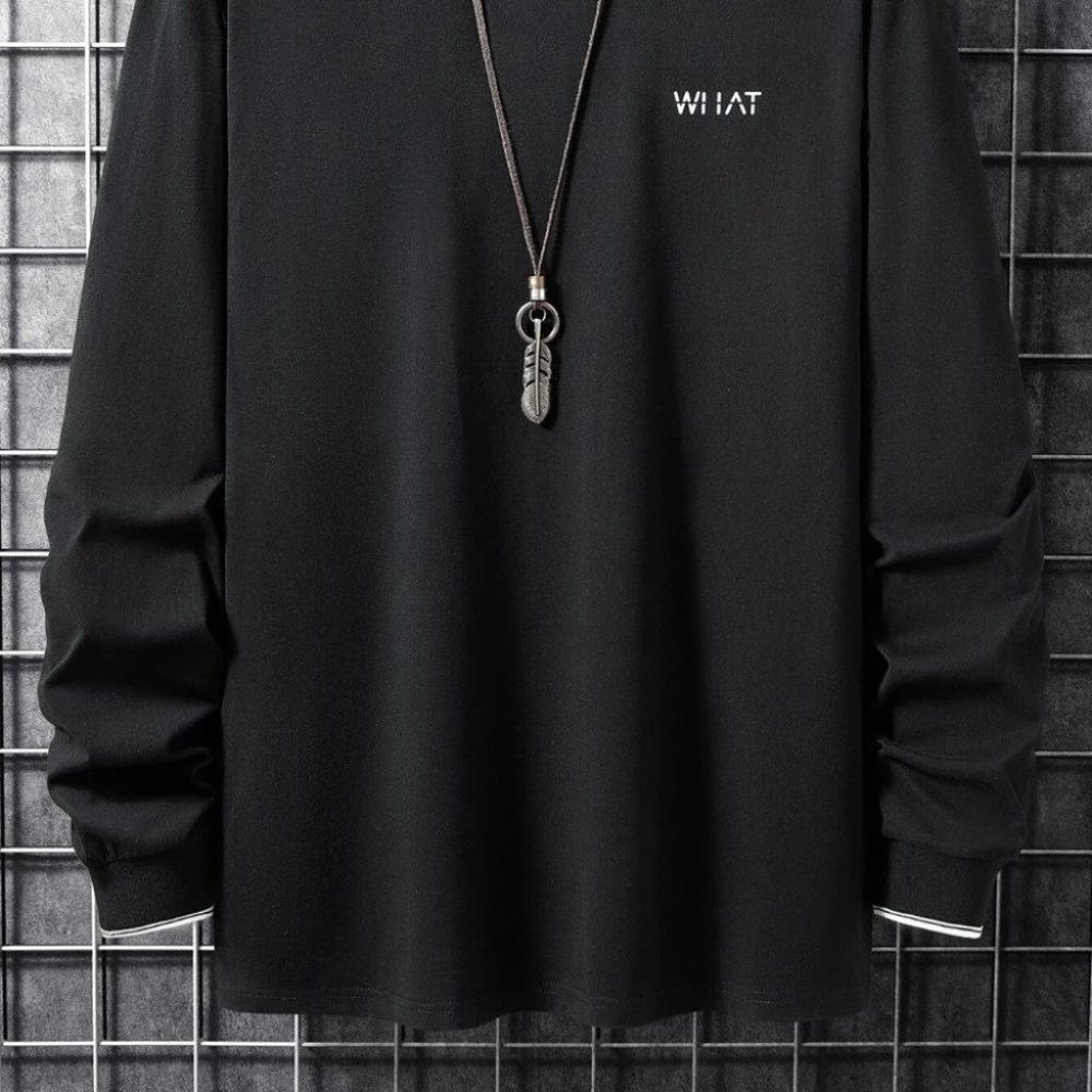 Black Mens Tee Shirt - Picture 2 of 5